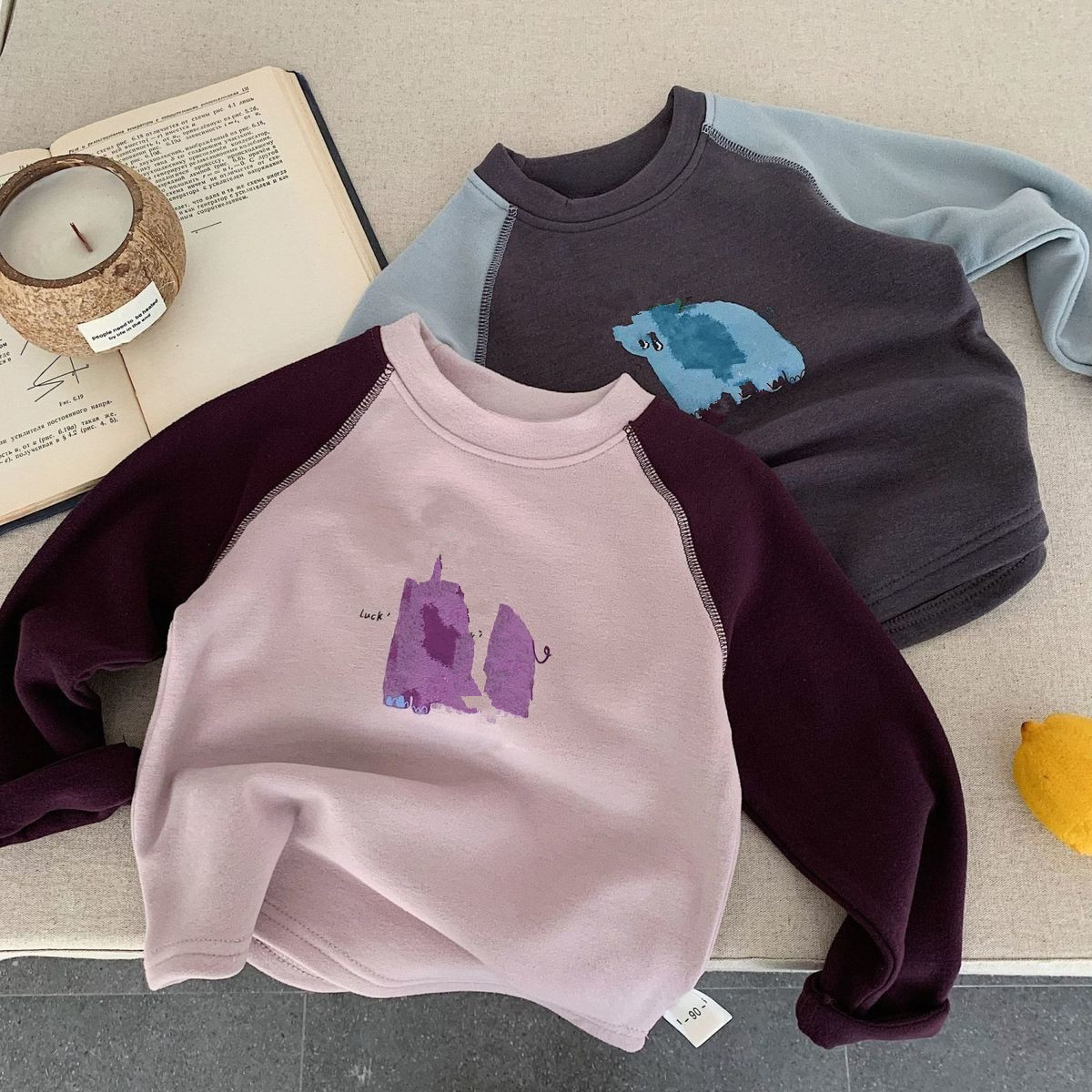 Undershirt Crew Neck - RAISE 2026 Autumn Kids Boys Undershirts