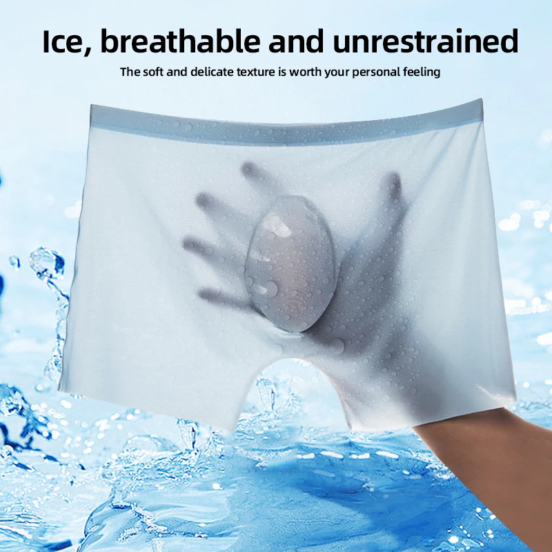 4Pcs/Lot Men Summer Ice Silk B - Multi Pack Underwear recension och pris