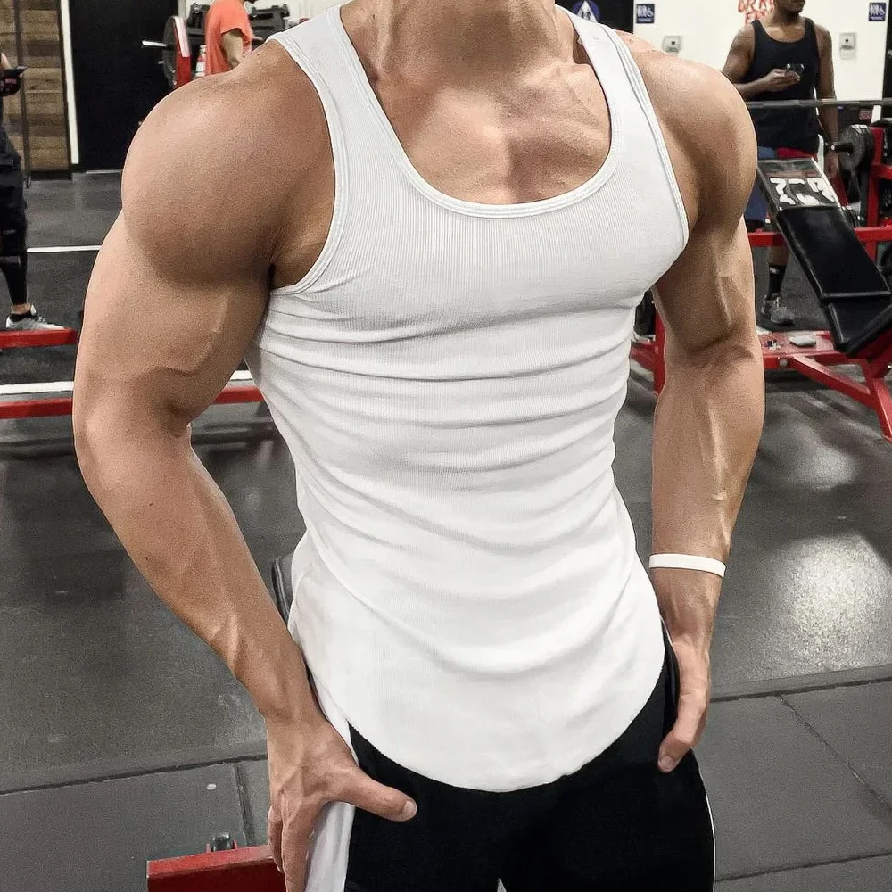 Men's Sport Slim Vest Summer B - Undershirt Crew Neck recension och pris