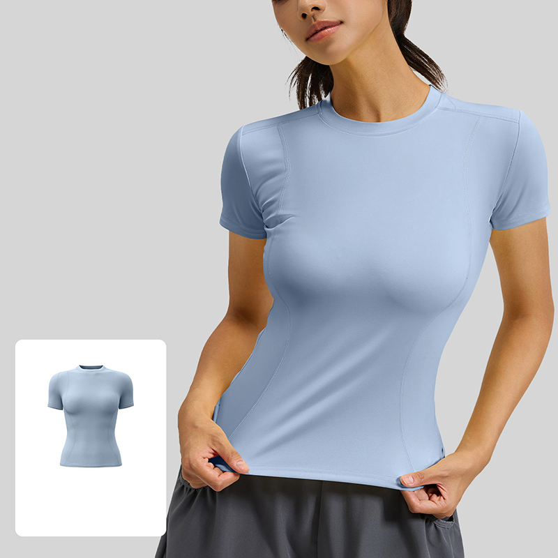 Women Slim Fit Yoga T-Shirt Qu - T Shirt Tight Fit recension och pris