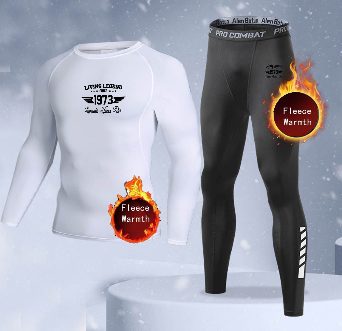 New 2-pieces Winter Warm Men U - Thermal Long John recension och pris