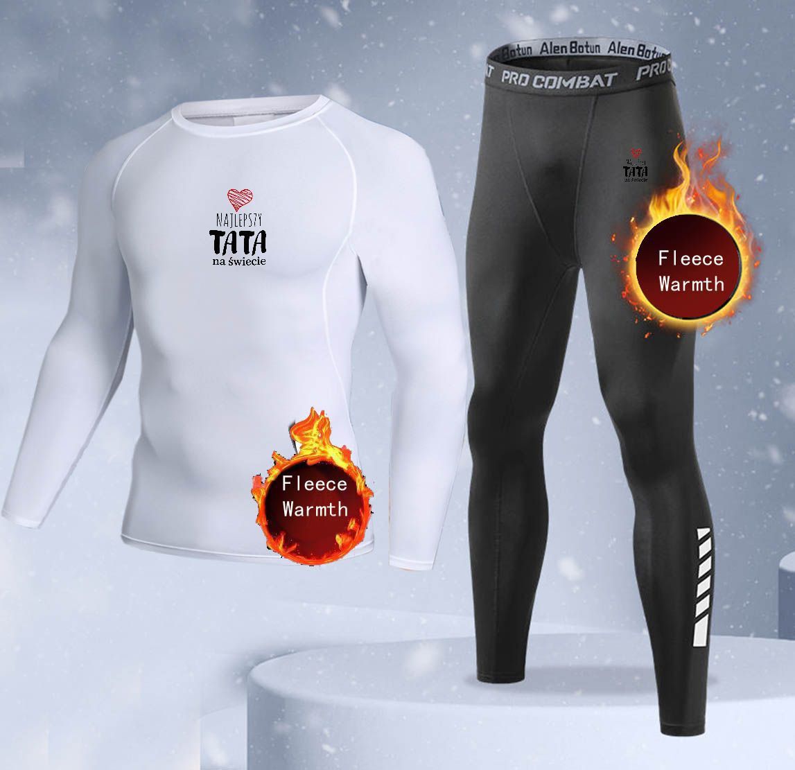 New 2-pieces Winter Warm Men U - Thermal Long John recension och pris