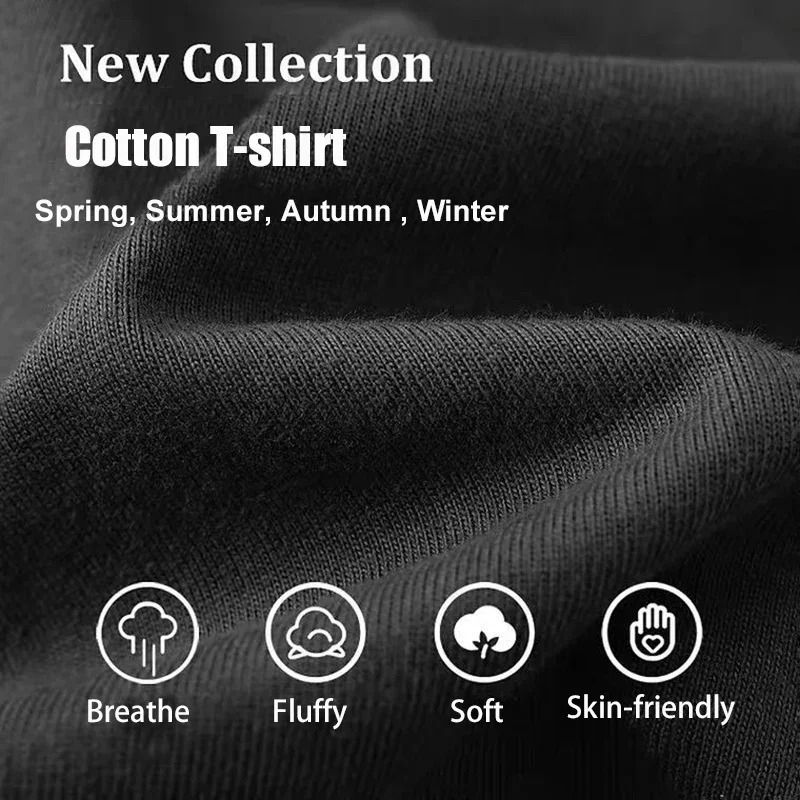 Black 450g Heavyweight Cotton  - Undershirt Crew Neck recension och pris