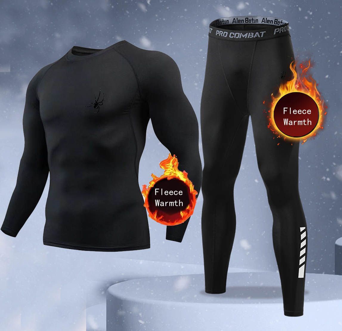 New 2-pieces Winter Warm Men U - Thermal Long John recension och pris