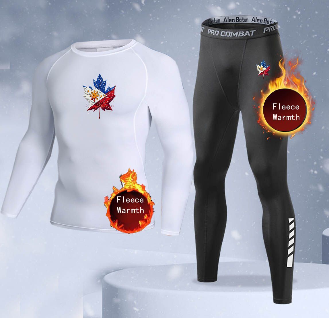 New 2-pieces Winter Warm Men U - Thermal Long John recension och pris