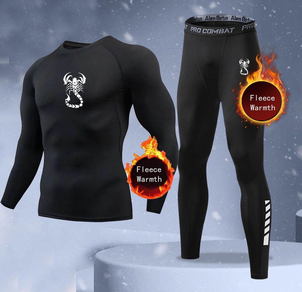 New 2-pieces Winter Warm Men U - Thermal Long John recension och pris