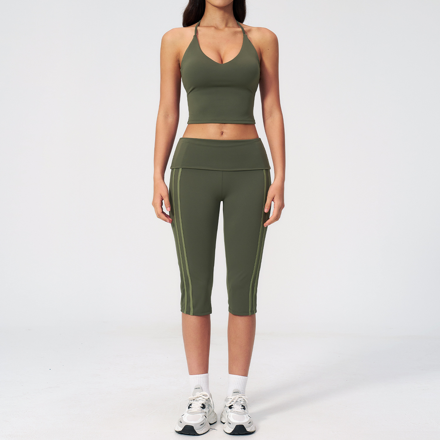 Yoga Suit 2PCS Women Sports Br - Compression Shorts Athletes recension och pris