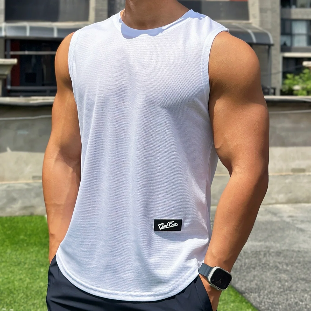 2025 Summer New Trend Men tank - Undershirt Crew Neck recension och pris