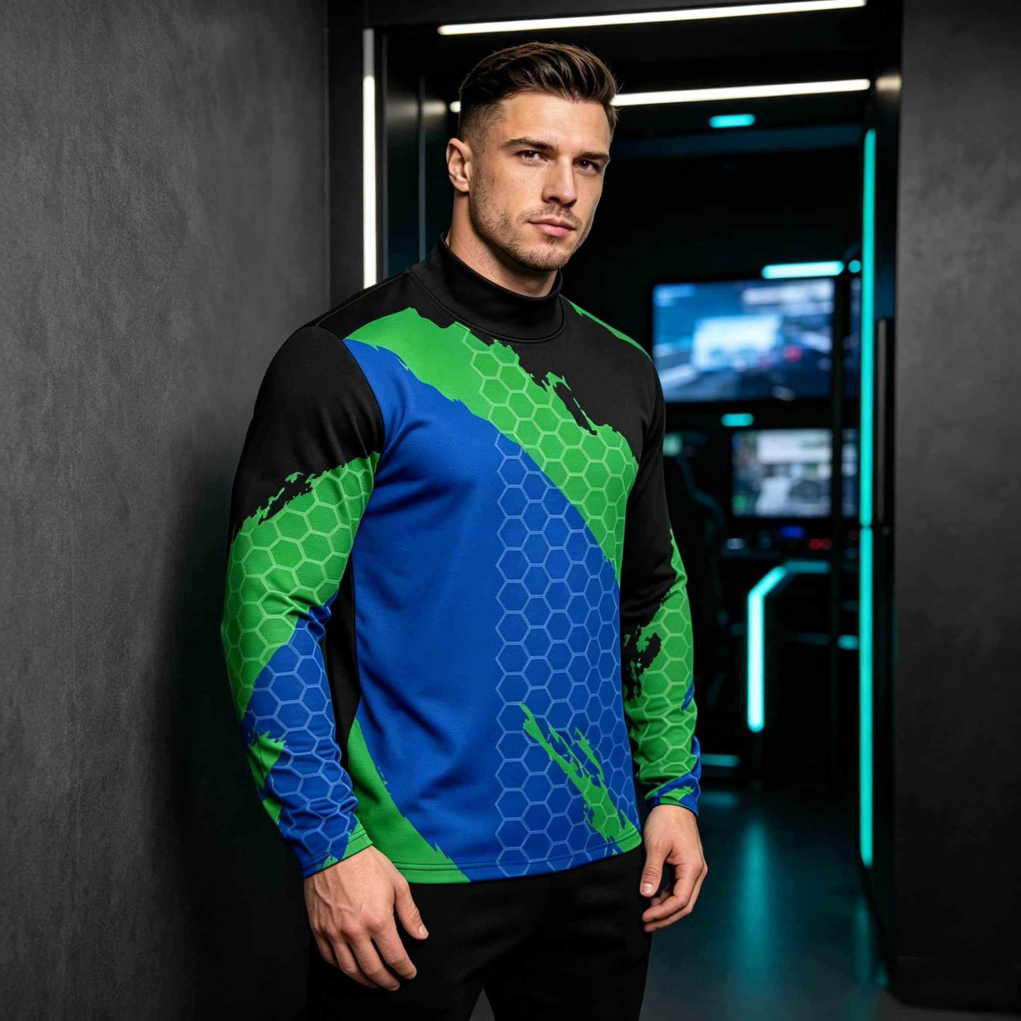 Men Contrast Color Honeycomb T - Base Layer Top recension och pris
