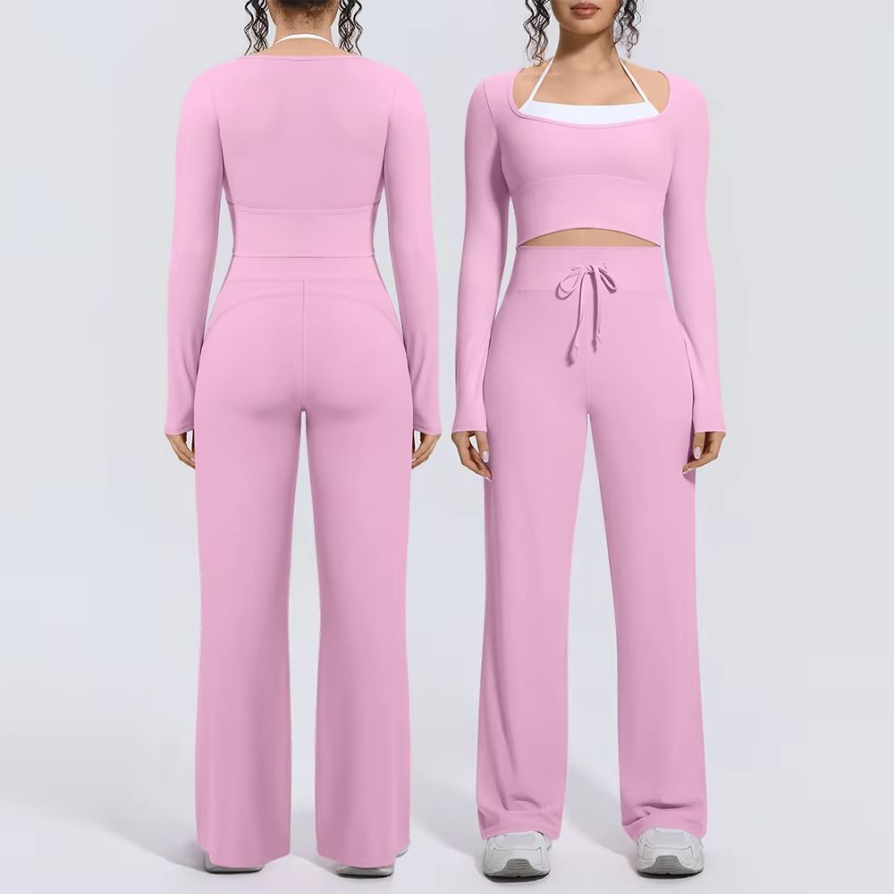 Women Yoga Suit 2PCS Square Ne - Compression Long Pant recension och pris