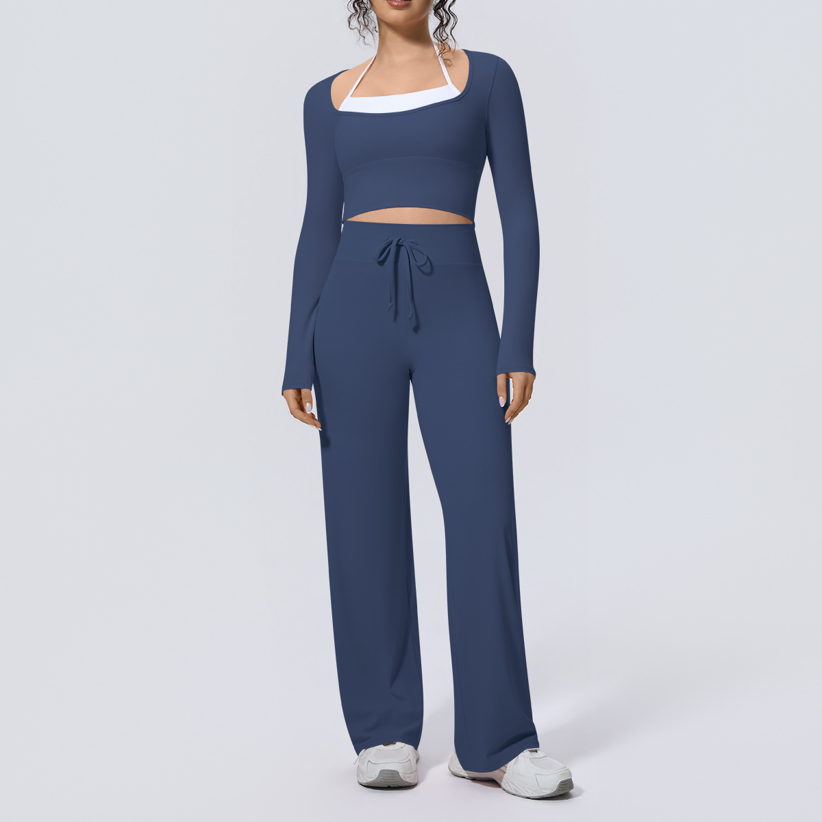 Women Yoga Suit 2PCS Square Ne - Compression Long Pant recension och pris