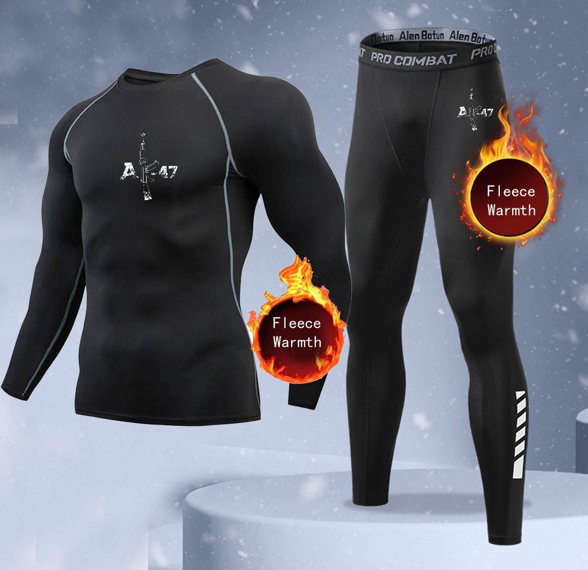 New 2-pieces Winter Warm Men U - Thermal Long John recension och pris